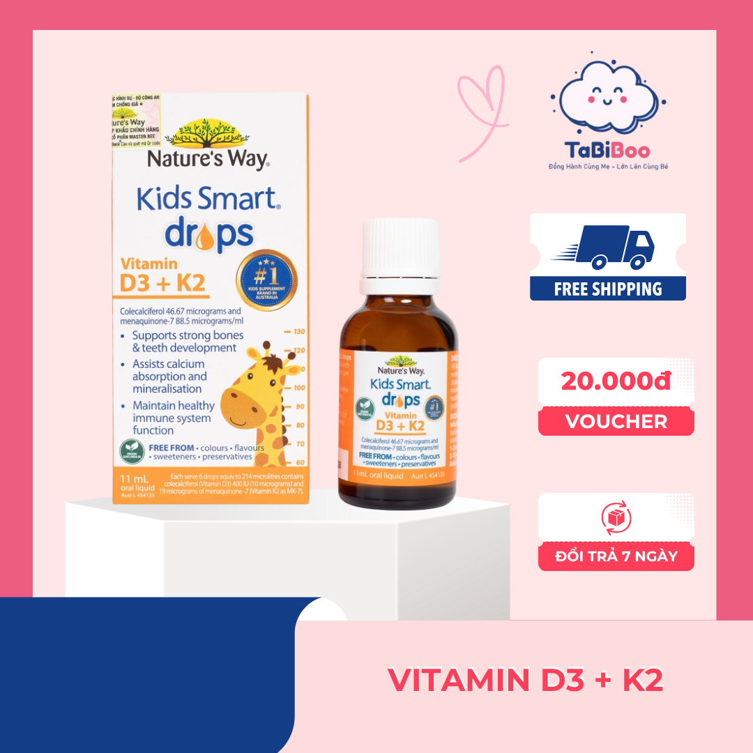 Vitamin D3 + K2 Nature's Way Kids Smart Drops
