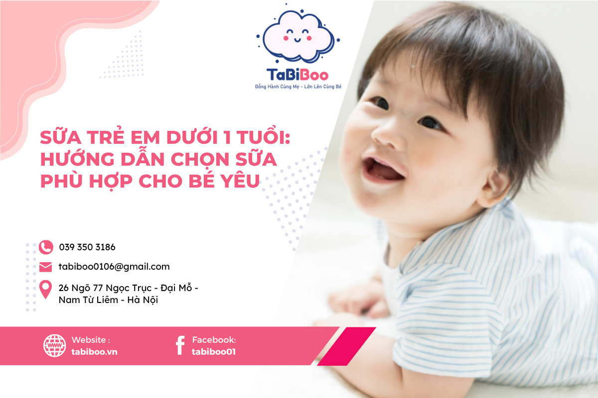 Sữa trẻ em dưới 1 tuổi: Hướng dẫn chọn sữa phù hợp cho bé yêu