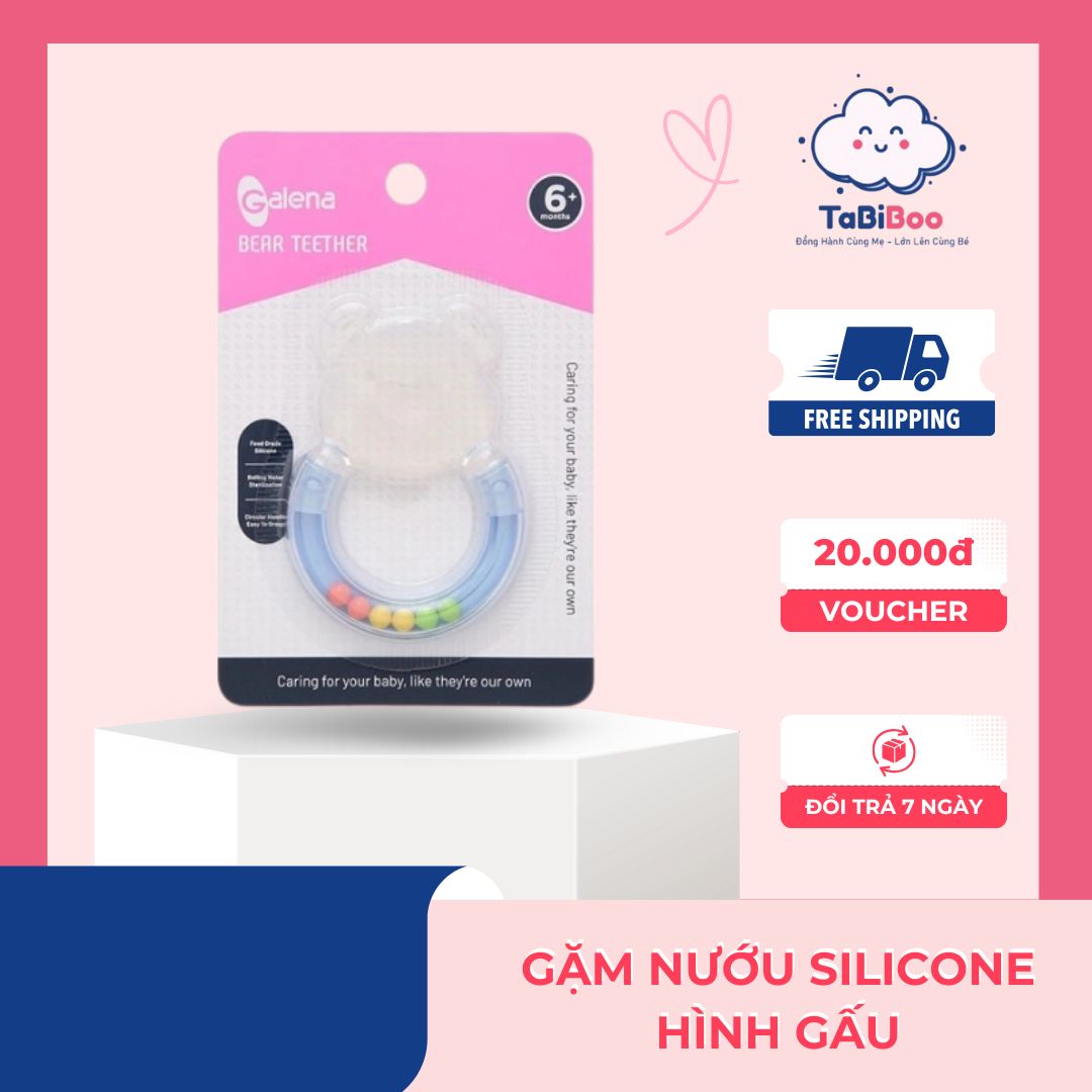 Gặm nướu Silicone hình gấu Galena GA-TB01